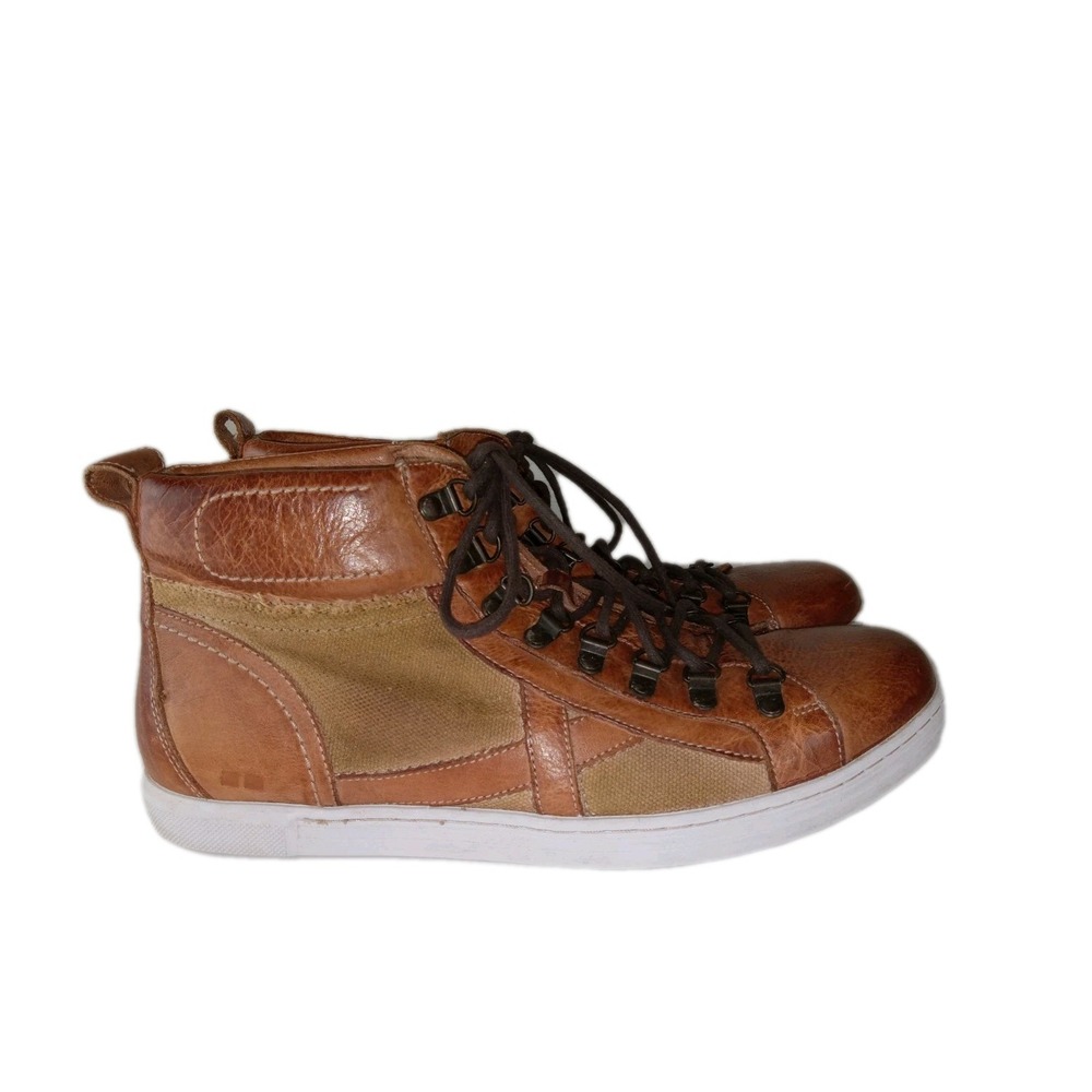 Bed‎ Stu Shoes Sneakers Mid Leather Distressed Lace Up Brown Mens Size 11